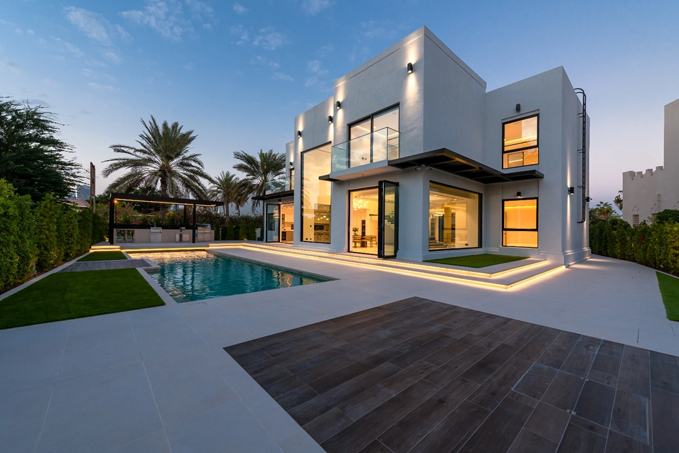 Residential design showcasing a modern living room