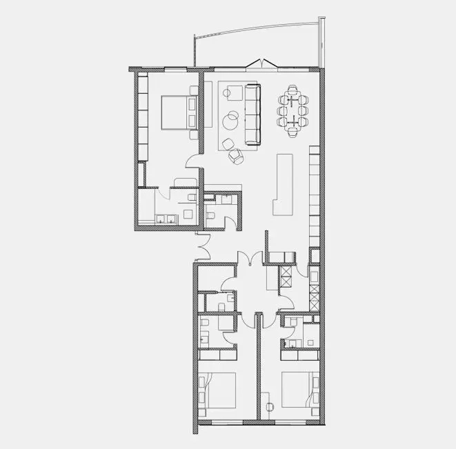 Layout plan for the Apartment renovation