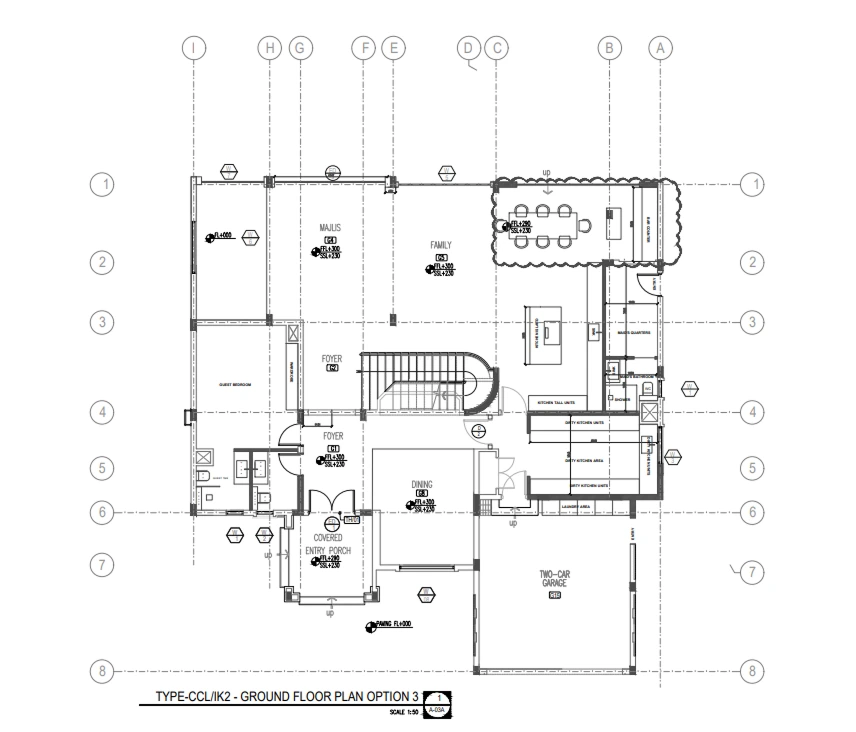 Layout Plan of Jumeirah Island Entertainment Villa